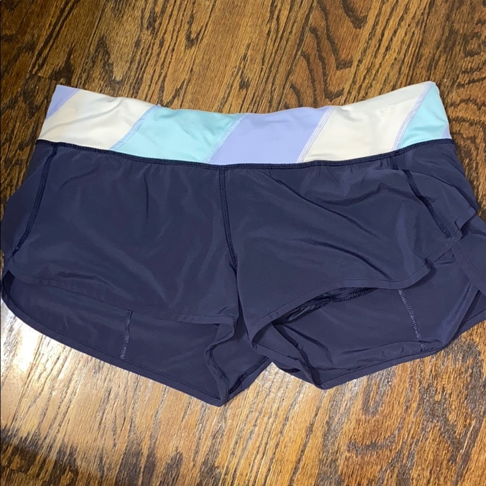 lululemon athletica Navy and Pastel Women's Shorts